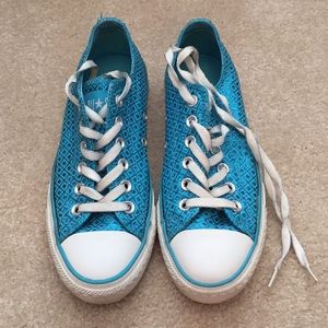 Rare Blue Metallic Converse!✨💙